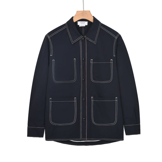 2025SS lapel striped jacket THOM TREND