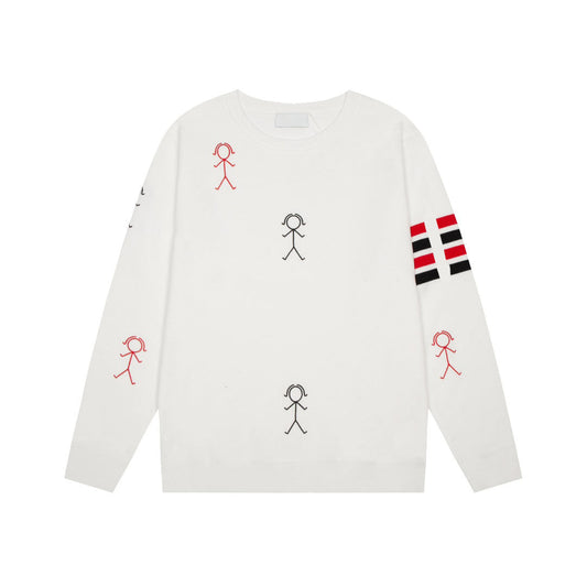 2025SS Stickman embroidered sweater THOM TREND