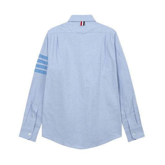 Double Sleeve Patches Contrast Shirt(副本) THOM TREND