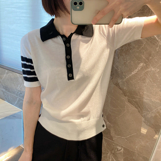 Thom Browne Flower sweater T-shirt