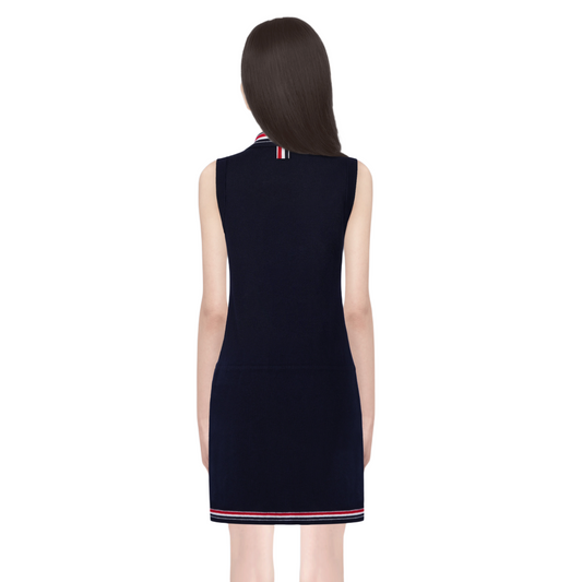 Women's tricolor knitted short sleeves(副本) THOM TREND