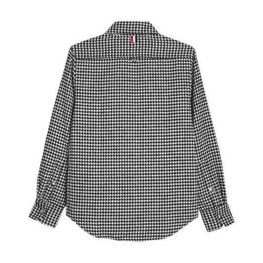 Men's Houndstooth Shirt Jacket THOM TREND