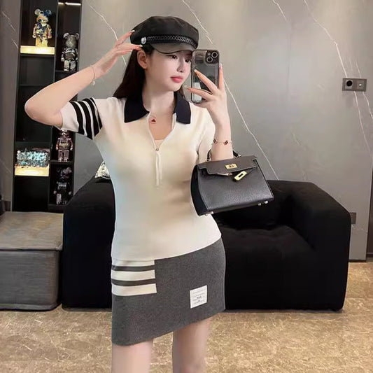 Thom Browne Women's short-sleeved sweater