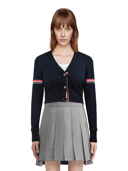 2025SS Women'sCropped knitted cardigan THOM TREND