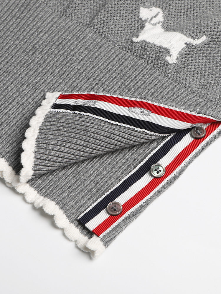 Crew neck hollow pullover sweater(副本) THOM TREND