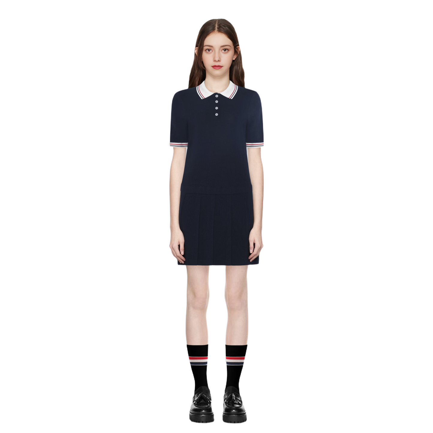 Women's short sleeve knitted dress(副本) THOM TREND