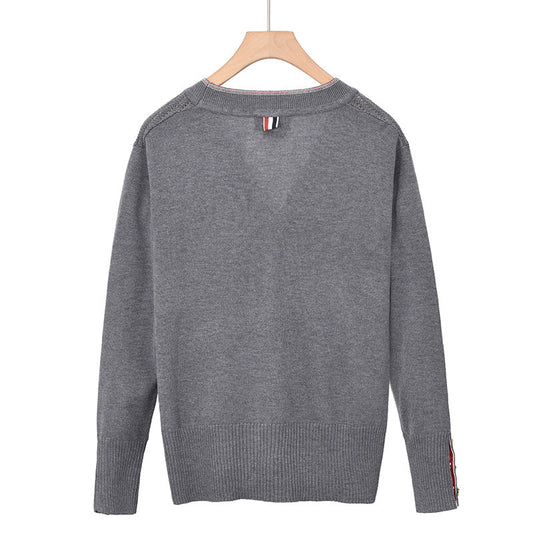 2025SS V-neck cardigan sweater THOM TREND