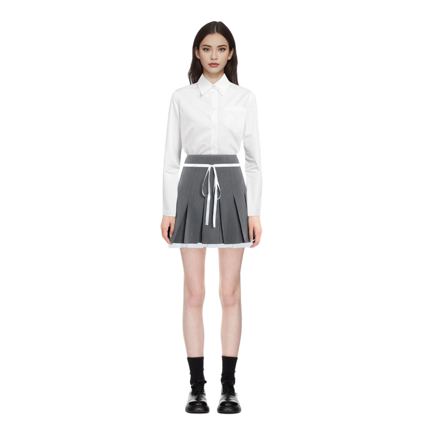 THOM Drawstring pleated skirt THOM TREND