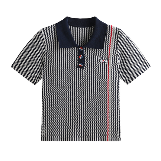 2025SS vertical striped short sleeves THOM TREND