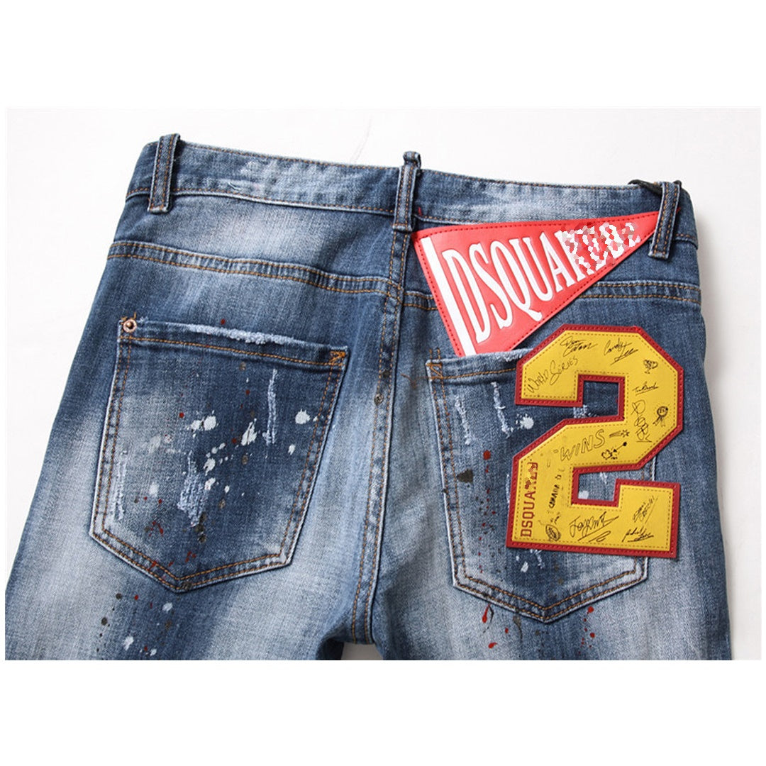 New-DSQ2 badge signature Jeans