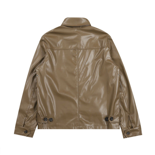 Ralph Lauren Men‘s Leather Jacket Coat