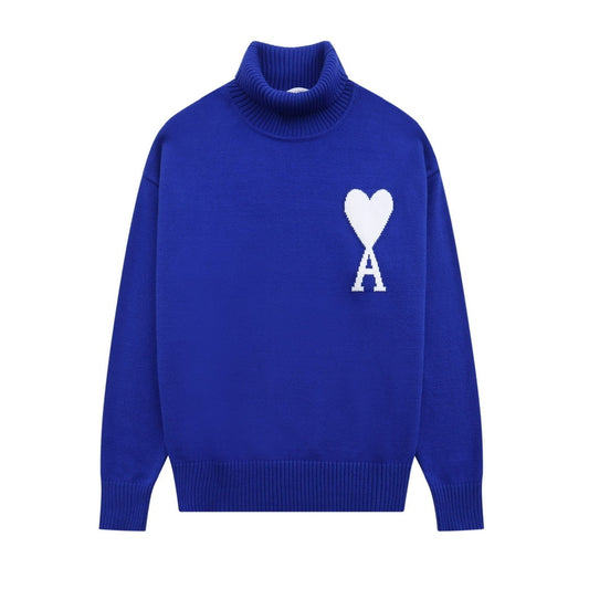 AMI PARIS Premium Turtleneck Knit Sweater