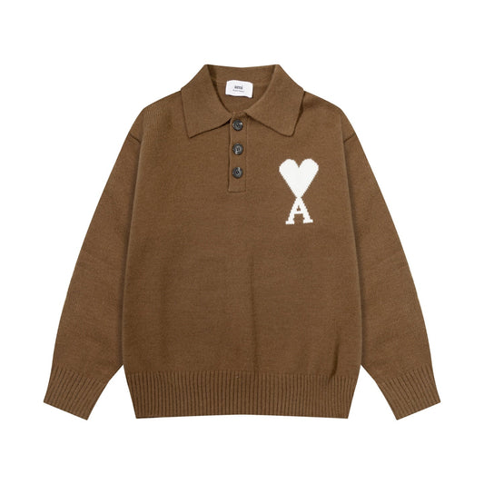 AMI PARIS Collar Sweater