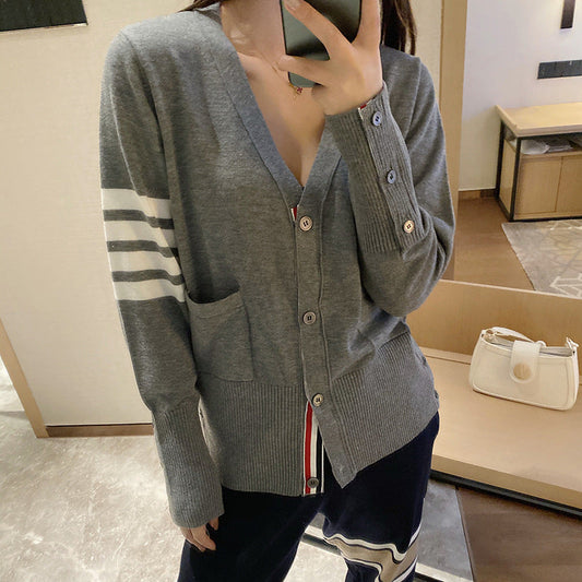 women's solid color sweater(复制) THOM TREND