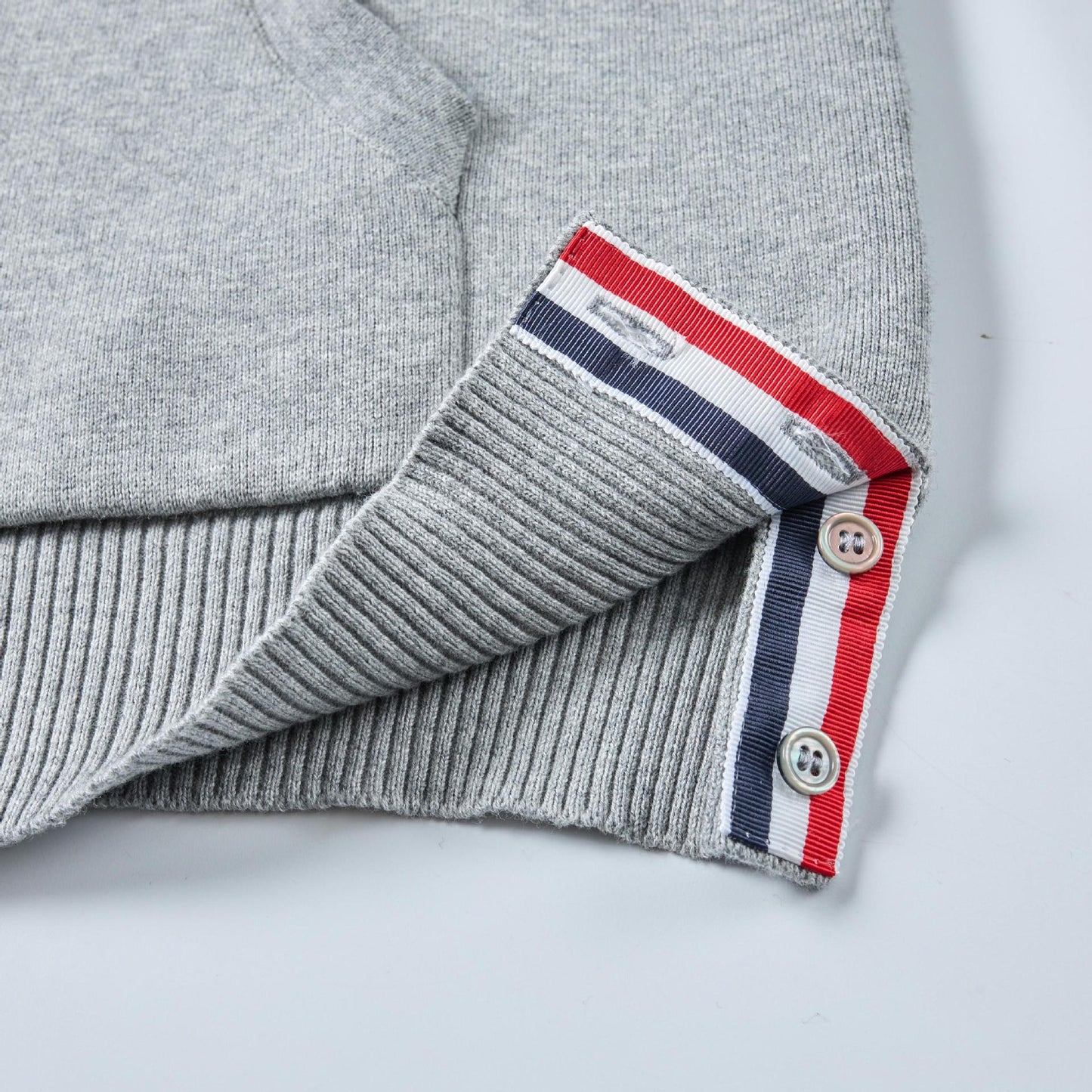 2025SS Left and right colorblock hoodie THOM TREND