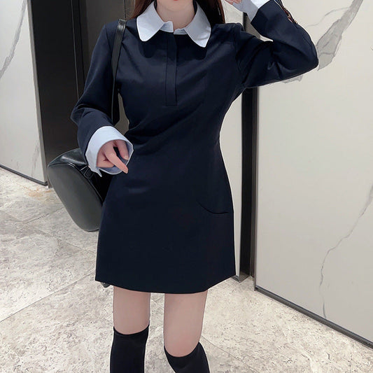 Hooded contrast cardigan and skirt set(复制) THOM TREND