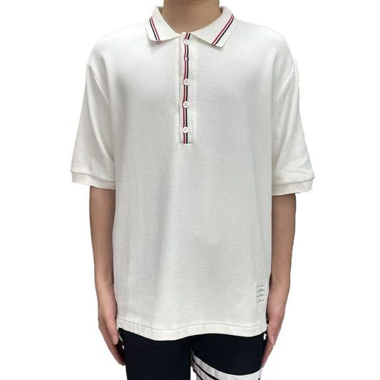 Men's lapel short sleeve THOM TREND