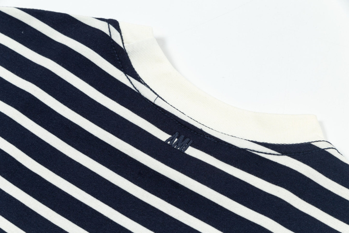 AMI PARIS Women's Striped T-Shirt - Classic French Style Tee