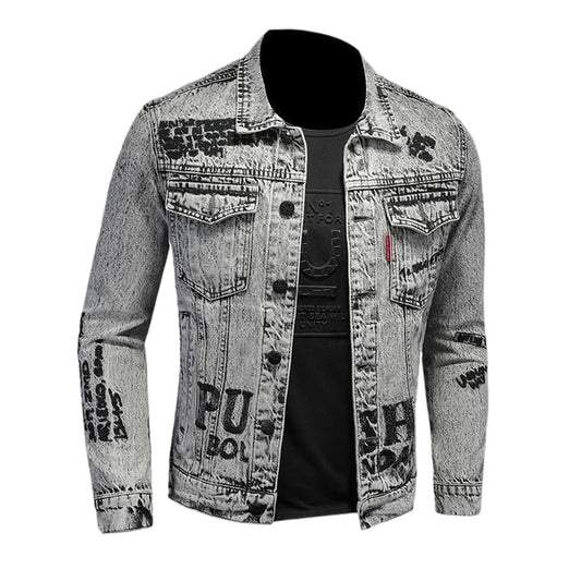 New-DSQ2 Distressed Denim Jacket
