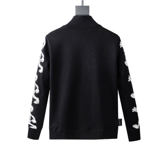 New-2025SS Sports Black Hoodie