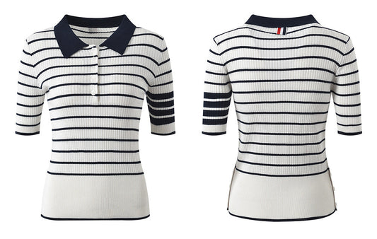Thom Browne women's striped t-shirt