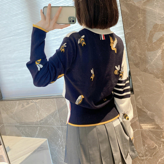 Women's new striped short sleeve(副本) THOM TREND