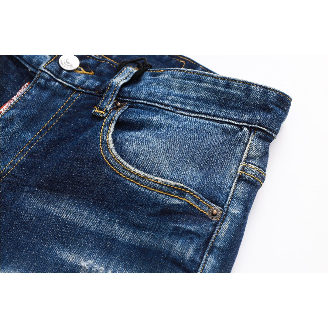 New-DSQ2 Fashion Holes Jeans