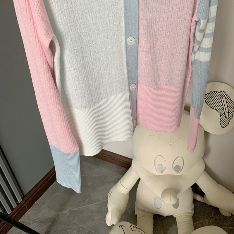 Striped V-neck long sleeves(副本) THOM TREND