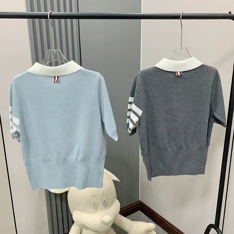 Thom Browne Animal patch polo shirt