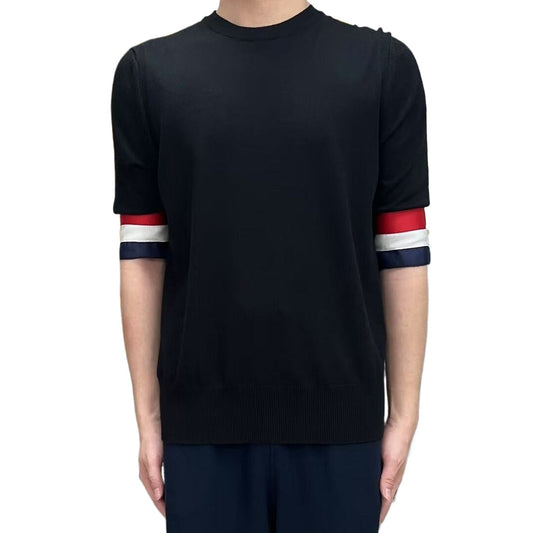 Red, white and blue cuffs T-shirt THOM TREND