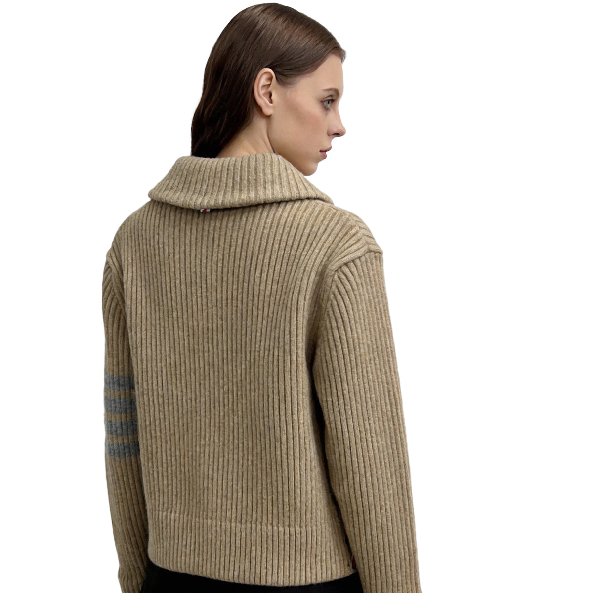 2025SS Feather intarsia cardigan