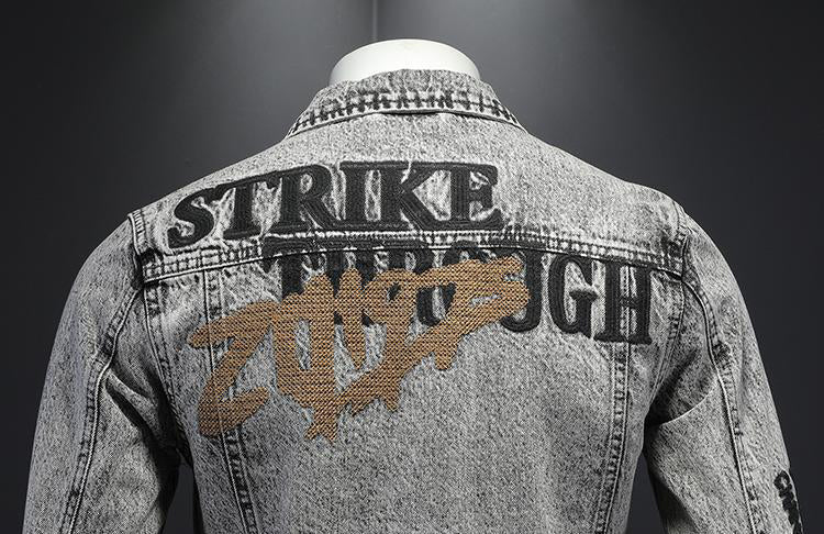 New-DSQ2 Distressed Denim Jacket