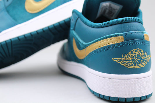 Jordan 1 Low 'Velvet Geode Teal' (GS) - Velvet Geode Teal - image 2