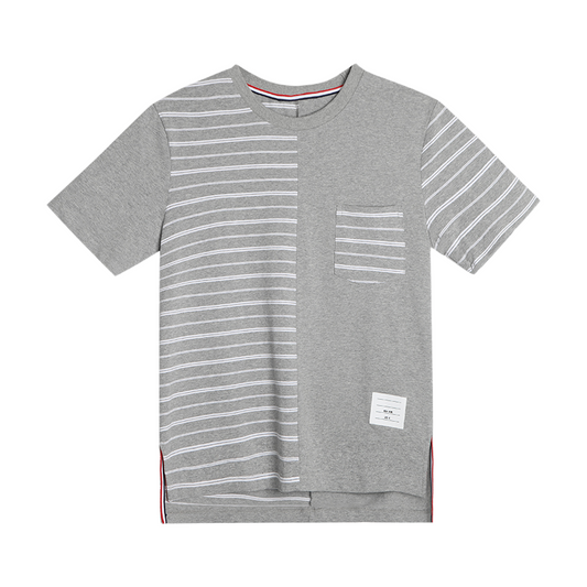 Unisex asymmetric crew neck T-shirt THOM TREND