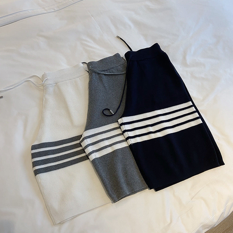 Thom Browne Short-Sleeved Knitted Track Suit