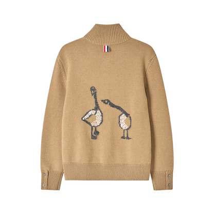 2025SS Feather intarsia sweater（副本） THOM TREND