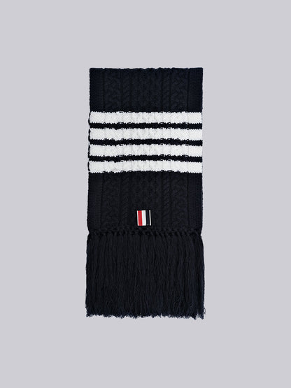 Couple knitted cable sweater scarf THOM TREND