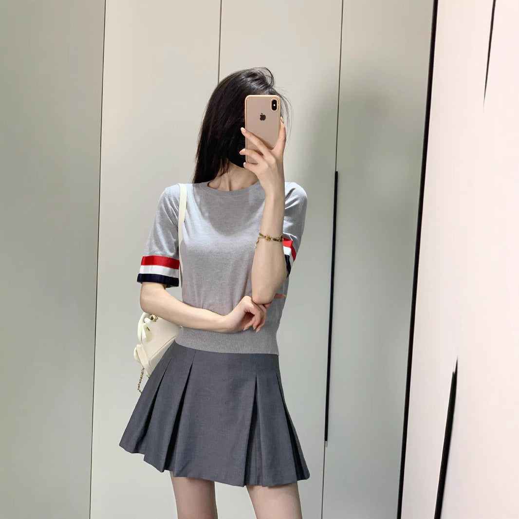 Women's Double Sleeve Label Shirt（复制） THOM TREND