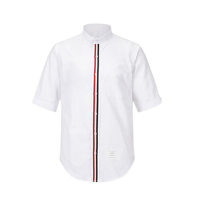 Men's zipper short sleeve shirt（复制） THOM TREND