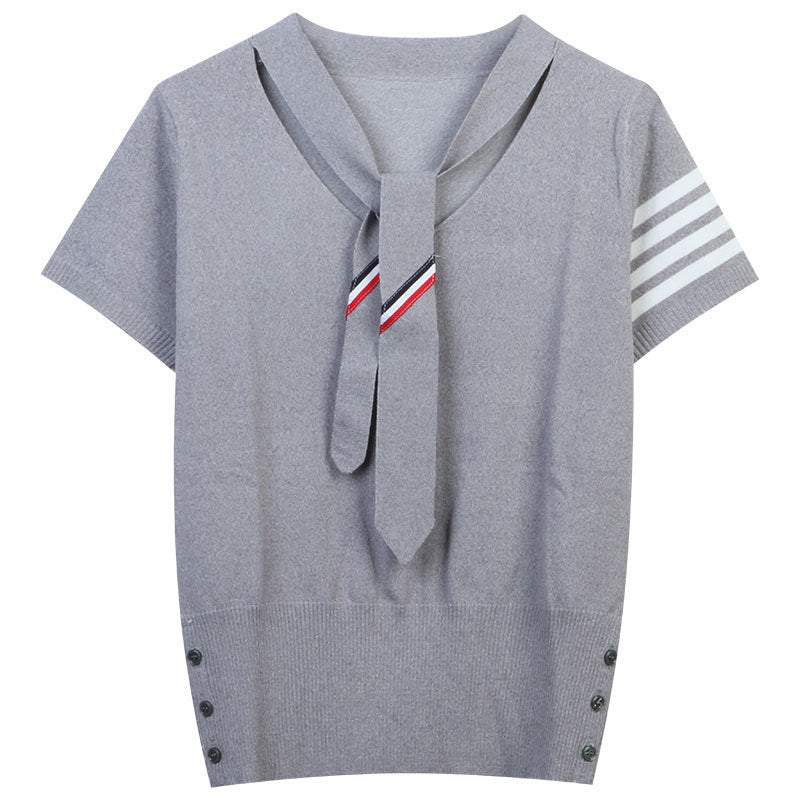 THOM Striped V-neck cardigan（复制） THOM TREND