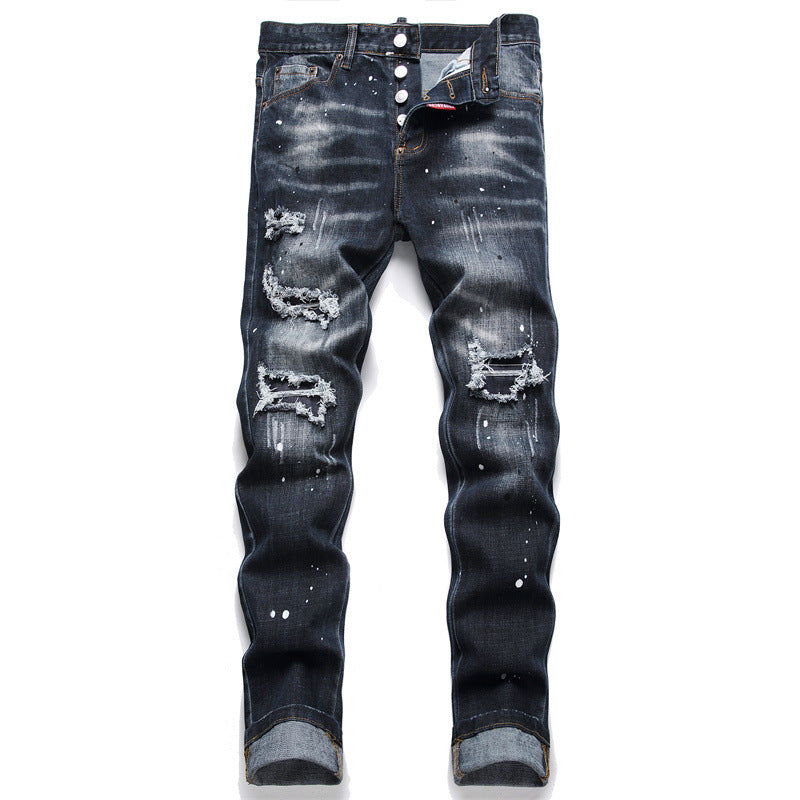 New-DSQ2 embroidery Jeans