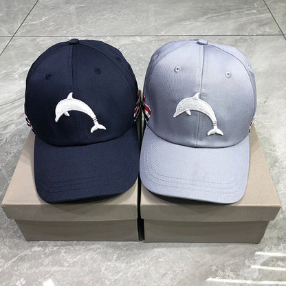 Dolphin embroidered baseball cap THOM TREND