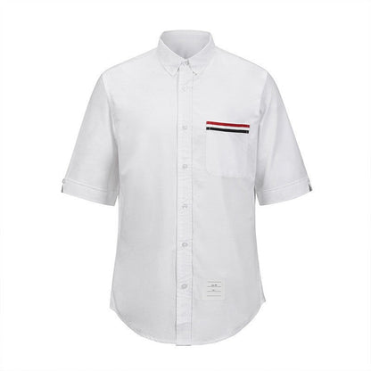 Men's white short sleeve shirt（复制） THOM TREND