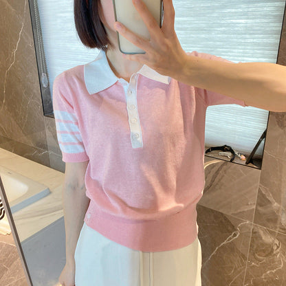 Thom Browne Flower sweater T-shirt