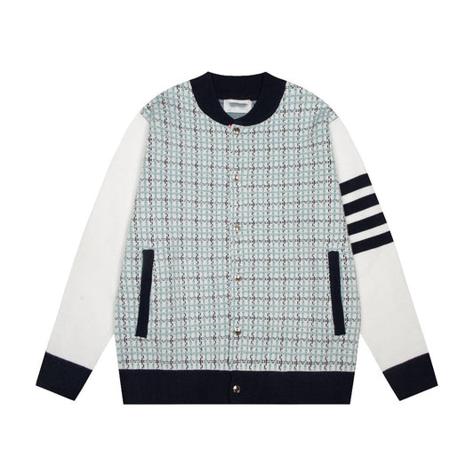 2025SS  color-block plaid jacket THOM TREND