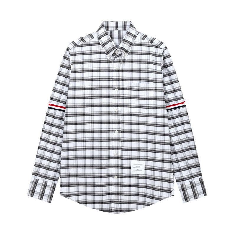 Unisex plaid striped shirt THOM TREND