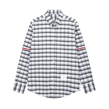 Unisex plaid striped shirt THOM TREND