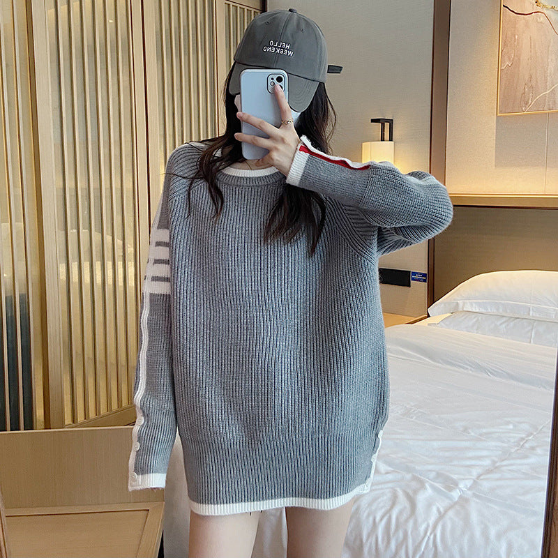 Four-bar crewneck sweatshirt（复制） THOM TREND