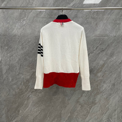 2025SS wool V-neck knitted cardigan THOM TREND