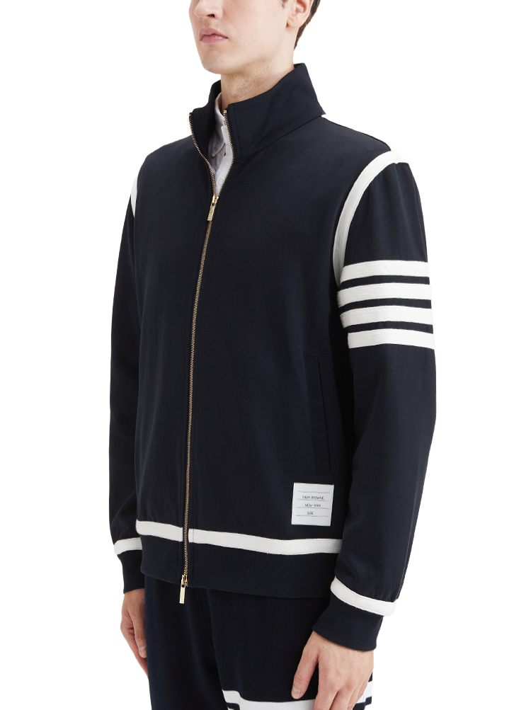 Men's Classic Stripe Zip-Up Top THOM TREND